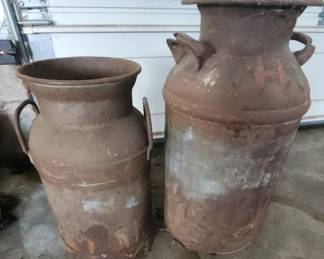 Two Vintage Milk Jugs