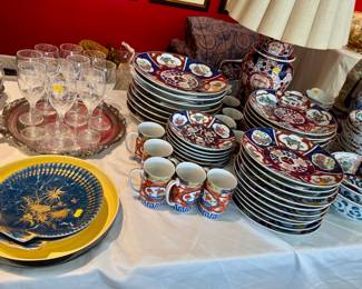 Imari, stemware