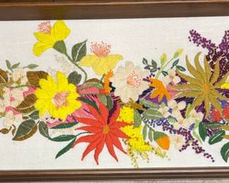 Vintage Crewel Embroidery