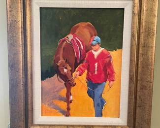 Original Harden Pickle “ Before the Race” painting 