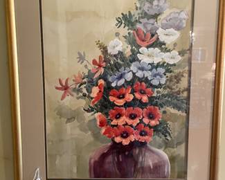 Montgomery artist Richard Folmar floral watercolor 
