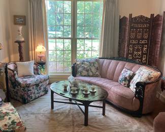 View of parlor off the den hallway 