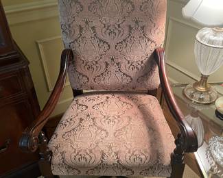 One of two great armchairs 
