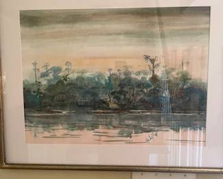 Montgomery artist Richard Folmar landscape watercolor 