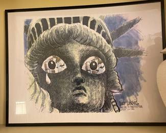 911 political cartoon by famed Atlanta Constitution cartoonist Mike Luckovich