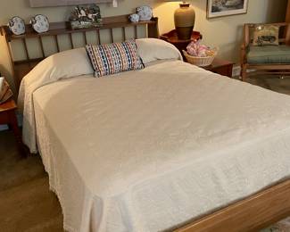 1950’s Brandt Furniture Co oak full size bed