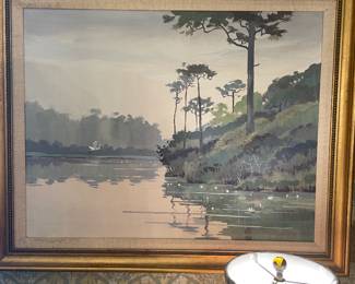 Montgomery artist Richard Folmar landscape oil on canvas