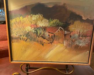 Original early Barbara Gallagher landscape 