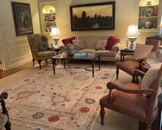 View of the stunning living room 