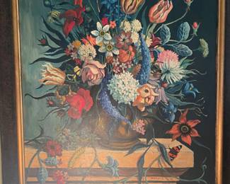 Second wonderful still life by French artist Refoule painted in 1946