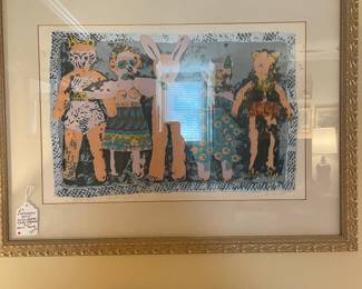 Montgomery artist Anton Haardt print “ The Ra Ra Ceremony # 2”
