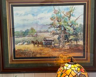 Rare to market South Alabama artist Jack DeLoney original watercolor landscape 