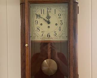 Oak Howard Miller wall clock