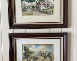 2 California watercolorist Rachel Bentley watercolors 