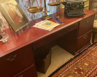 Mahogany computer desk