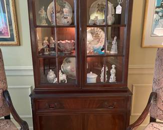Flame mahogany cabinet 