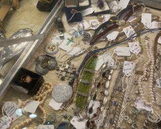 More sterling and real gold jewelry