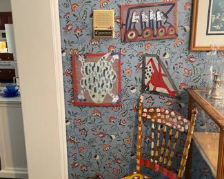 Collection of Moses T.  Including snake chair