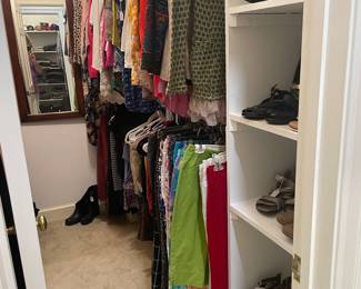 Oops missed this picture of designer womenswear and shoes
Big news everyone We just added a second barn to the sale so look for the pictures coming soon