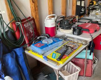 Tools , folding chairs, traps , etc