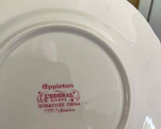 Appleton Federal China