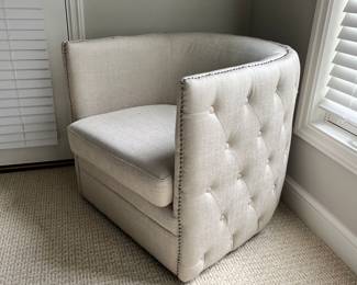 Upholstered Tufted side chair