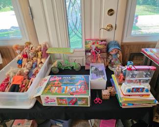 Vintage Barbie toys.