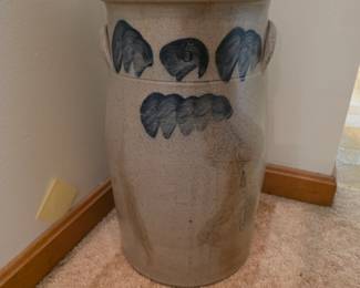 Tall Stoneware crock/butter Churn.