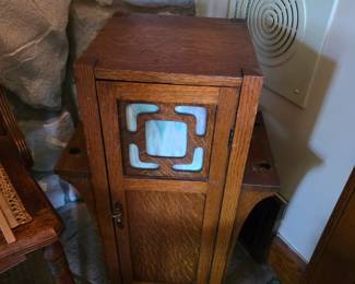 Antique smoking cabinet.