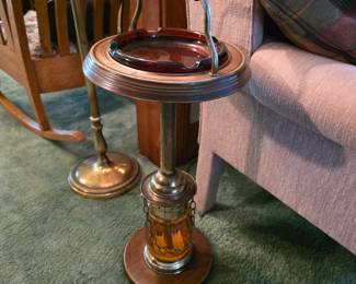 Antique standing ashtray.