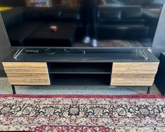 40 LongTVConsoleManufacturedWoodMetalLegsStorage
