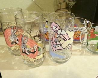 50th Anniversary. Happy Birthday Looney Tunes Glasses