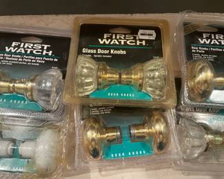 Doorknob Hardware--Never Used! Brass, Glass, Ceramic!!!