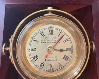 Poole's of London --"Maker to the Admiralty" --Ship's Clock in Box--Bet you don't have one of these--yet?