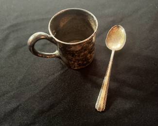 Sterling Child's Cup, Spoon