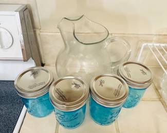 Blue, Ball Canning Jars