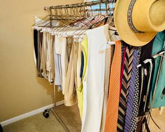 Men's Slacks Size 33-36 W Ties Retail Clothing Racks also available for purchase and pick up Sunday afternoon 