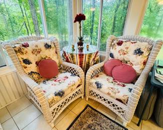 Wicker Arm Chairs