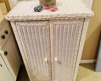 Wicker Storage Cabinet