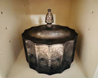 Silver Plate Jar