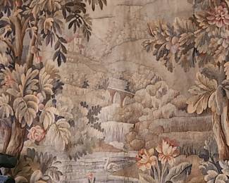 Detail of the elaborate 18th century tapestry