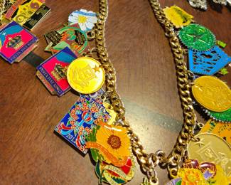 One of two Fiesta medal necklaces.