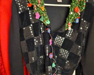 1980s sweater with amusing collar