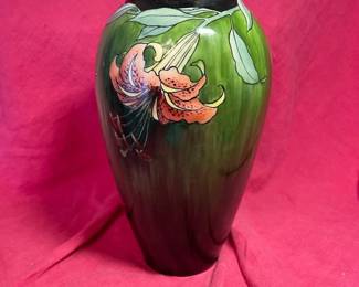 Vienna Austria Hand Painted Lily Vase