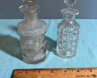 Vintage Cut Glass Perfume Bottles