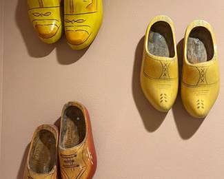 Wooden Shoes For Wall Display