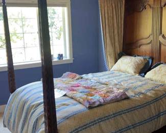 Drexel Heritage Brittany Cherry Canopy Bed Queen