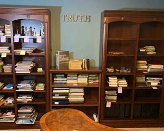 Threesection Cherry Bookshelves