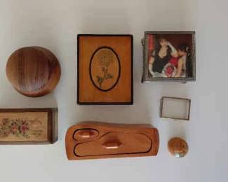 Lot of Vintage Trinket Boxes