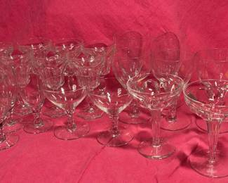 Festive Glassware Punch Bowl And App Plates